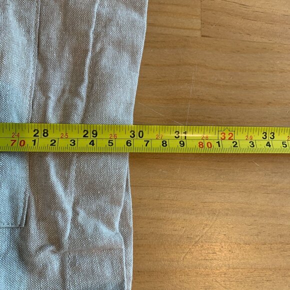 Ike Behar Men's Shirt Jacket Shacket Plus Size XXL in Khaki Linen Cotton - Picture 10 of 10